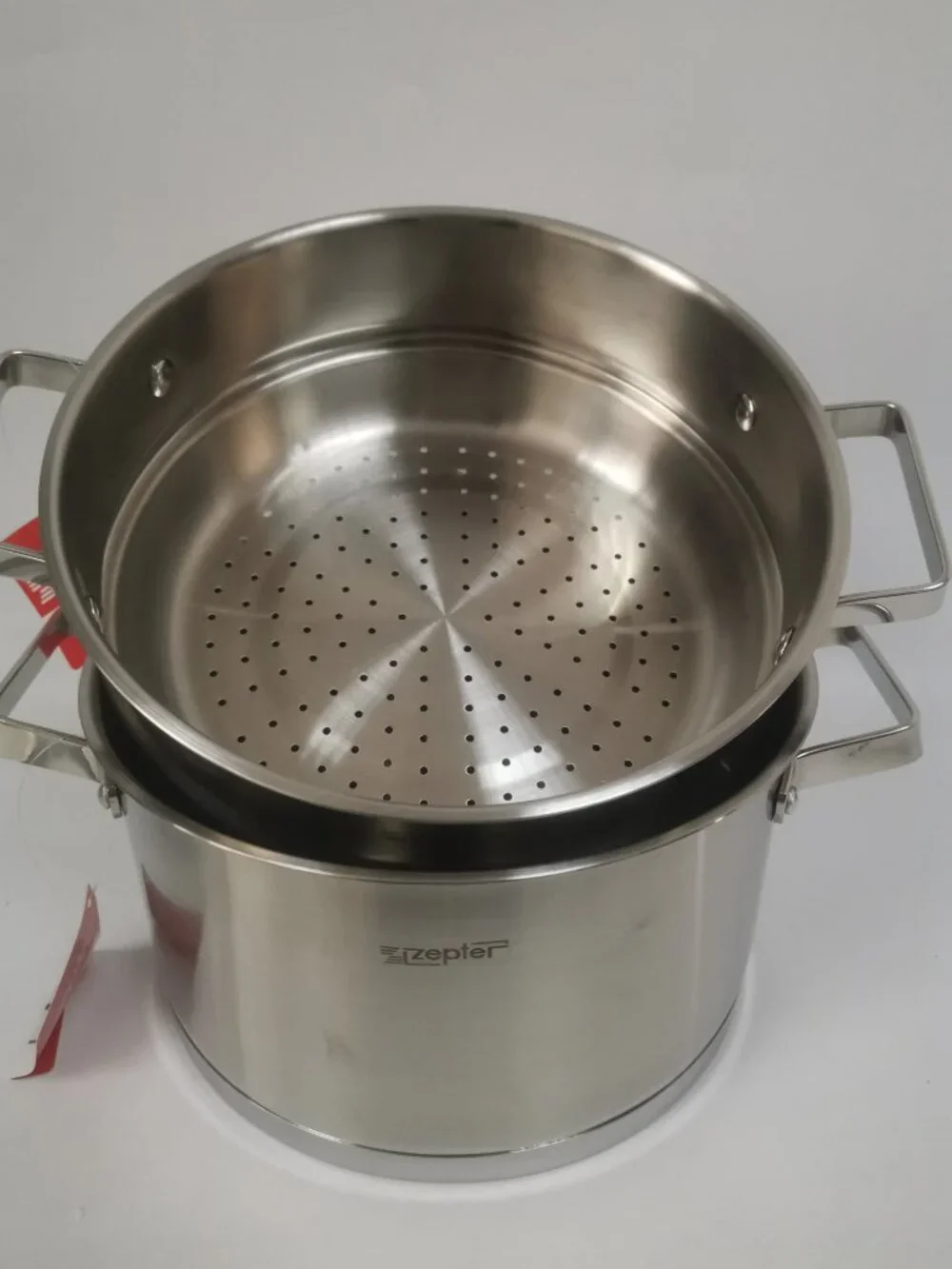 ZEPTER 18/10 Stainless Steel Steamer Pot 2-Tier Thickened